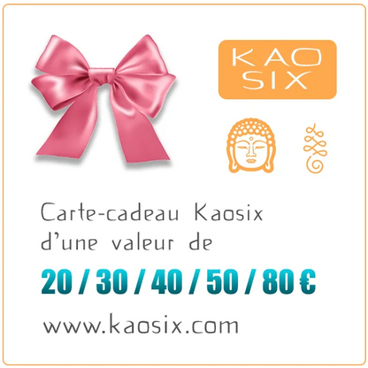 Carte Cadeau toutes les valeurs kaosix