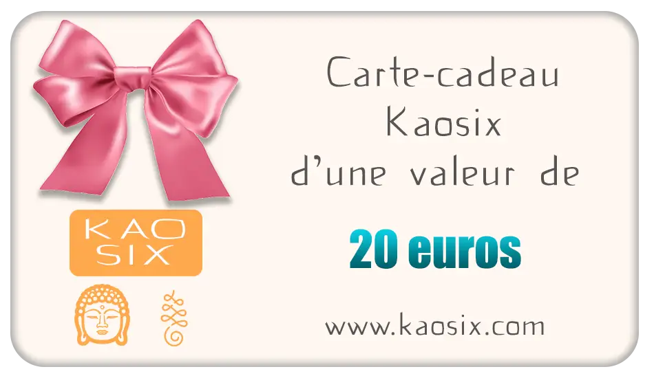 Carte Cadeau valeur de 20 euros kaosix