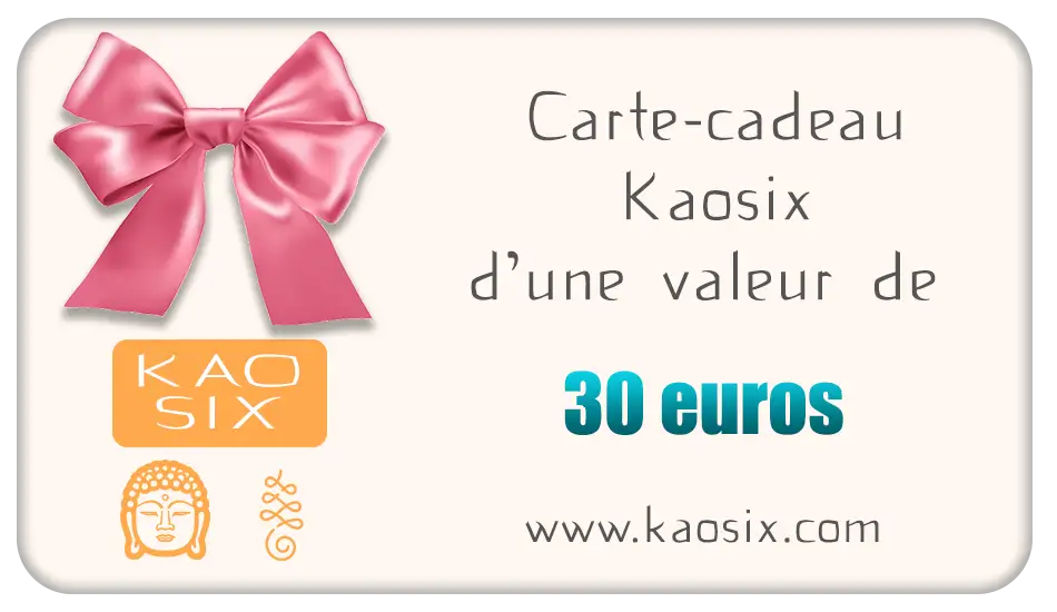 Carte Cadeau valeur de 30 euros kaosix