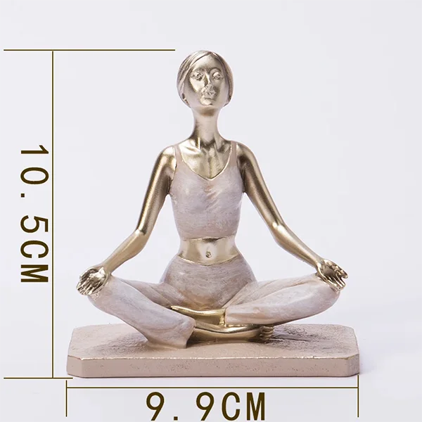 Statuettes de femmes en postures de yoga Posture Facile Kaosix