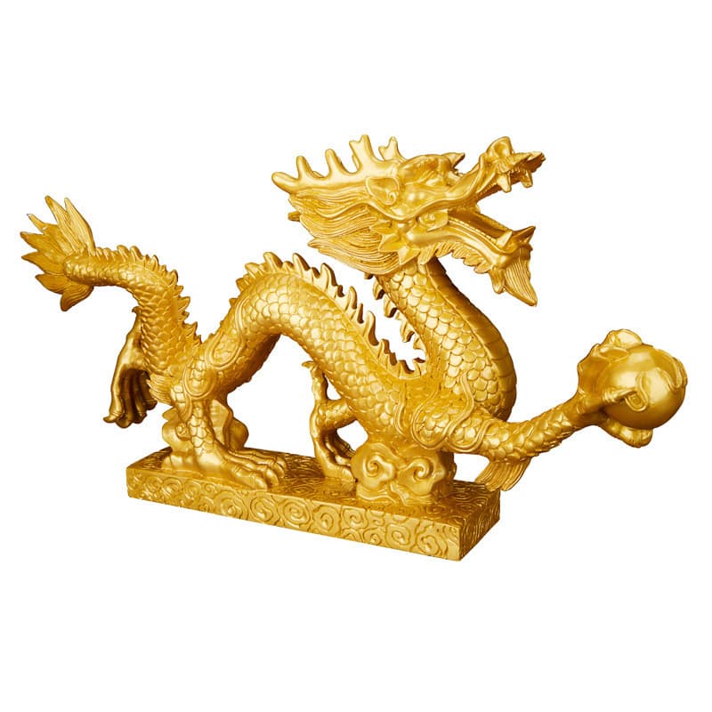 Statue deco,pièces porte-bonheur Feng Shui,1 pièce,perles de dragon chinois,pièce  de monnaie de bon augure - Cdiscount Maison